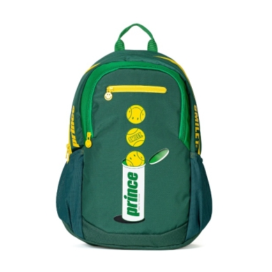 Prince x Smiley Tennis Backpack (Main Compartment + Racket Compartment for Rackets) 2025 green
